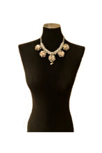 Load image into Gallery viewer, Pearl and Crystals L A  Necklace
