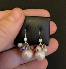 Load image into Gallery viewer, Alexa Pearls and  Swarovski Crystal Earrings
