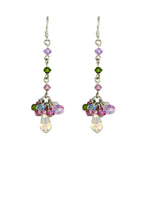 Load image into Gallery viewer, Peony Swarovski Crystals Earrings
