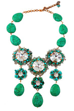 Load image into Gallery viewer, Alaina Turquoise and Swarovski crystals  necklace
