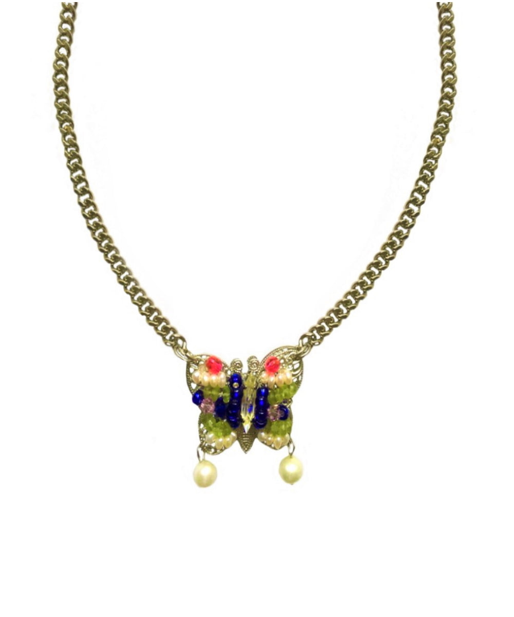Butterfly Multicolored Necklace  - Small