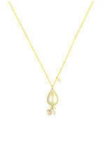 Load image into Gallery viewer, Abby Swarovski Heart Pearls Necklaces in Gold and Silver

