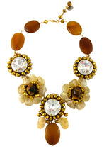 Load image into Gallery viewer, SALE - Elizabeth Agate and Swarovski Crystal Necklace
