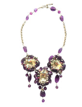 Load image into Gallery viewer, Amethyst Vivianne Swarovski Crystals Necklace
