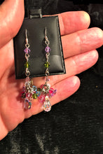 Load image into Gallery viewer, Peony Swarovski Crystals Earrings

