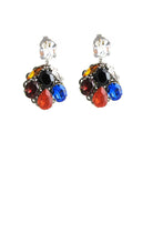 Load image into Gallery viewer, SALE - Sofia Swarovski Crystals Cluster Earrings
