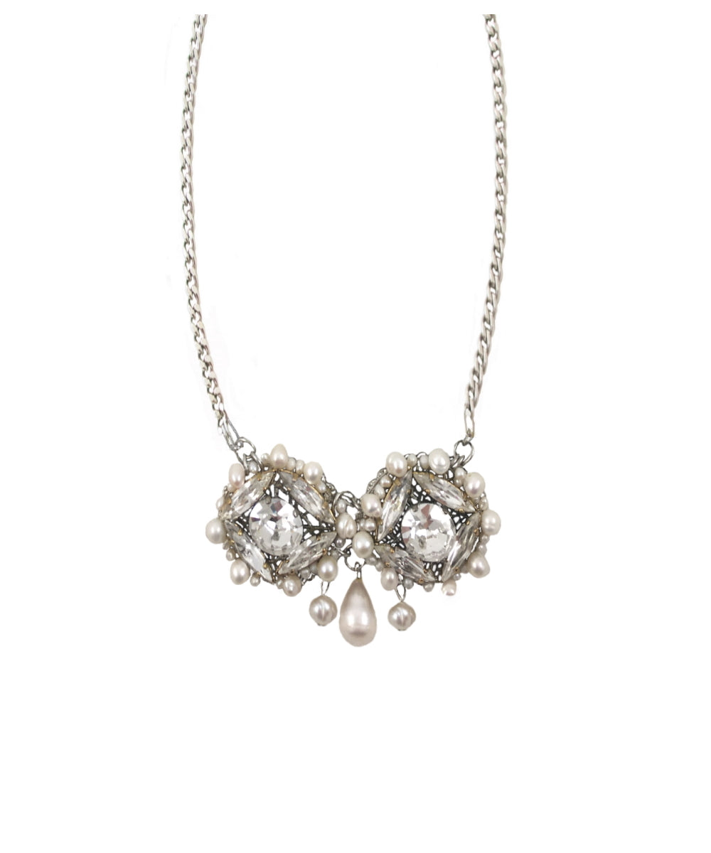 Carla Swarovski Crystals and Pearls Necklace