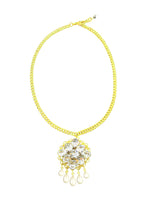 Load image into Gallery viewer, Gold Swarovski Crystals and Pearls Denmark  Necklace
