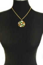 Load image into Gallery viewer, Gold Swarovski crystals Diana Necklace
