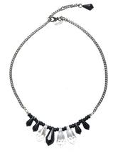 Load image into Gallery viewer, SALE - Dolly Jet and Clear Swarovski Crystals Necklace Small
