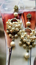 Load image into Gallery viewer, Pearls and Swarovski Crystals Mika Earrings
