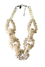 Load image into Gallery viewer, Pearls and Moonstone link Tilda Necklace
