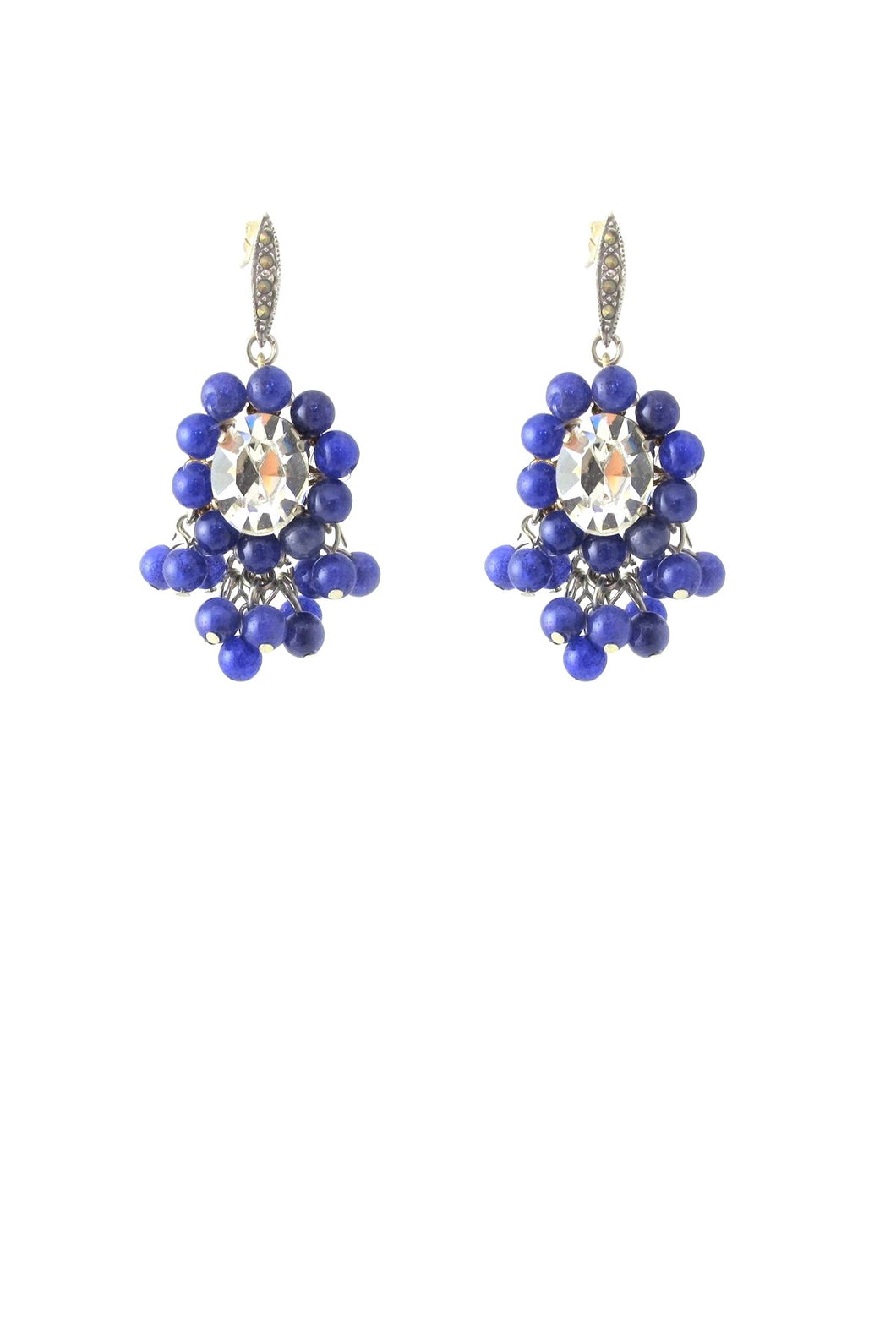 Lapis lazuli Kate Swarovski Crystal Earrings