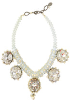 Load image into Gallery viewer, Pearl and Crystals L A  Necklace
