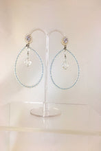 Load image into Gallery viewer, L A Swarovski Crystals and  Pearls Earrings
