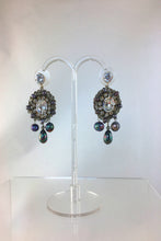 Load image into Gallery viewer, Baroque  Freshwater pearls and Swarovski Crystals Broadway Earrings
