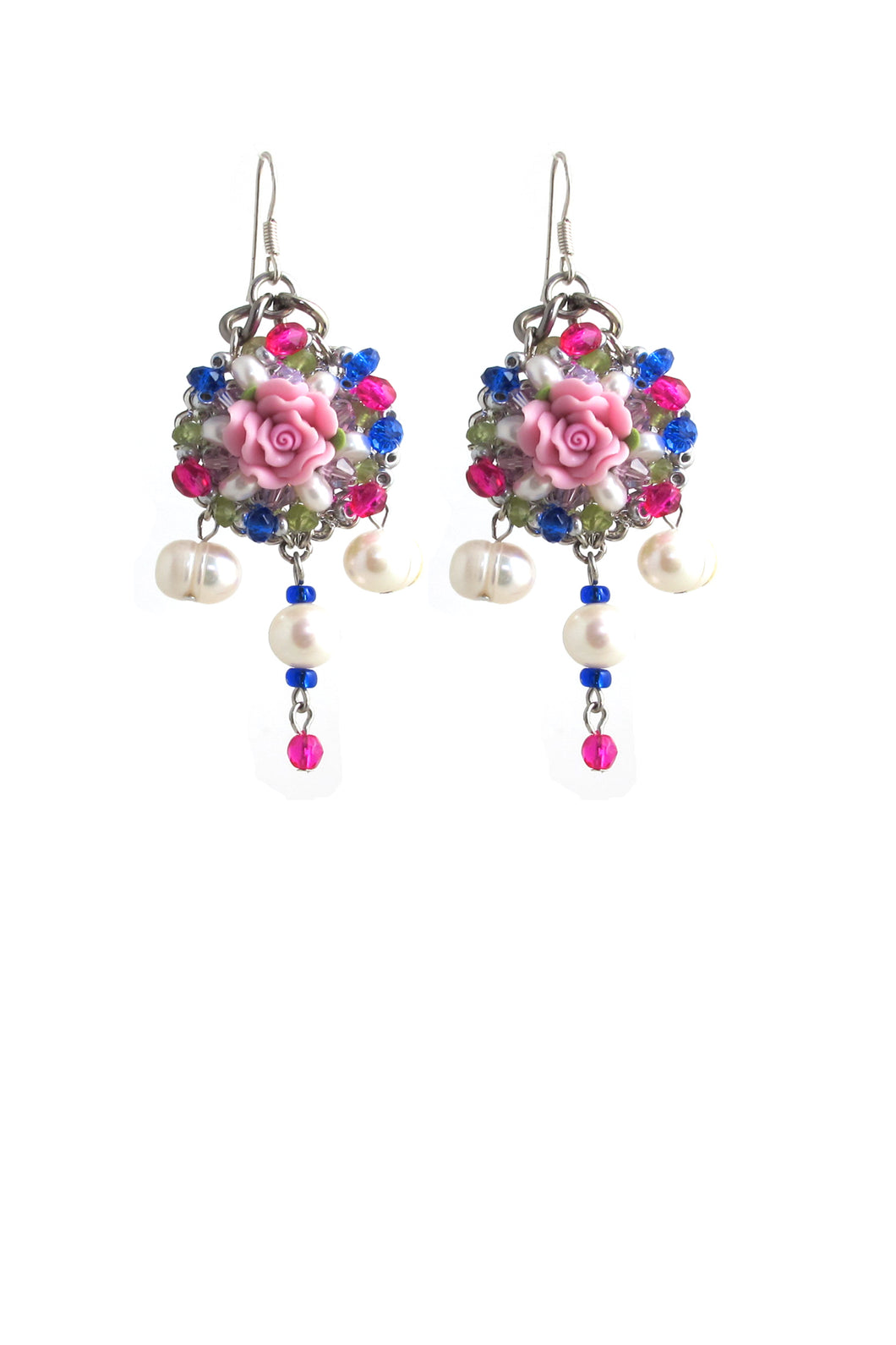 SALE - Pearl London Flower Earrings