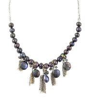 Load image into Gallery viewer, Baroque Freshwater Pearls and Swarovski Crystals Barcelona Necklace
