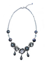 Load image into Gallery viewer, Baroque Freshwater pearls and Swarovski Crystals Eva Necklace
